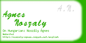 agnes noszaly business card